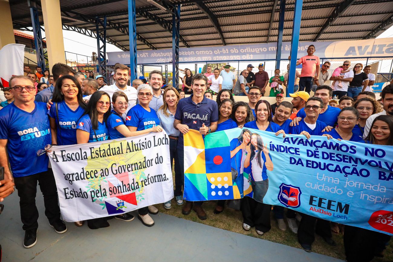 Com nova estrutura, Governo do Pará entrega a escola Aluisio Loch em Pacajá