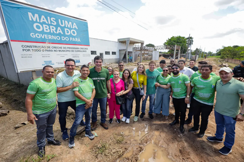 Governo inspeciona obras do Programa 'Creches por todo o Pará' em Curralinho